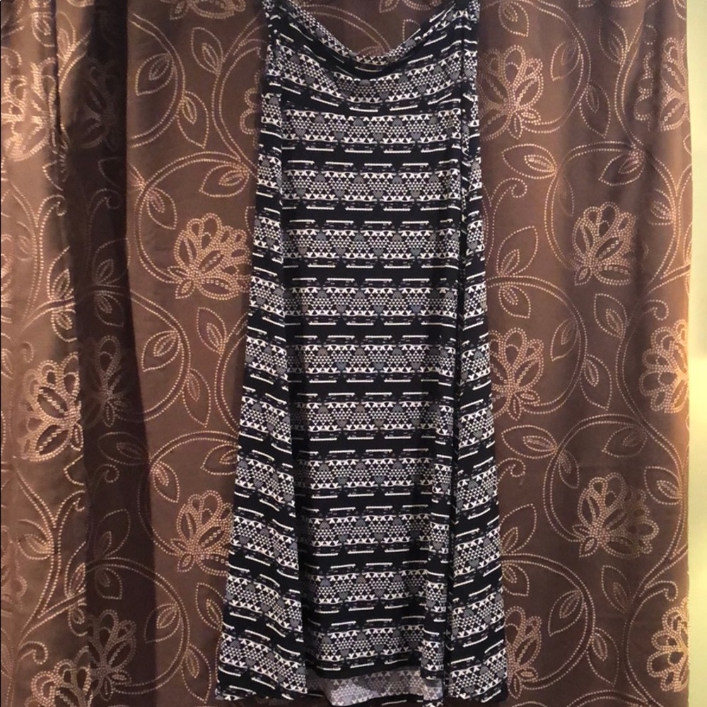 Black & White LuLaRoe Maxi Skirt - Large